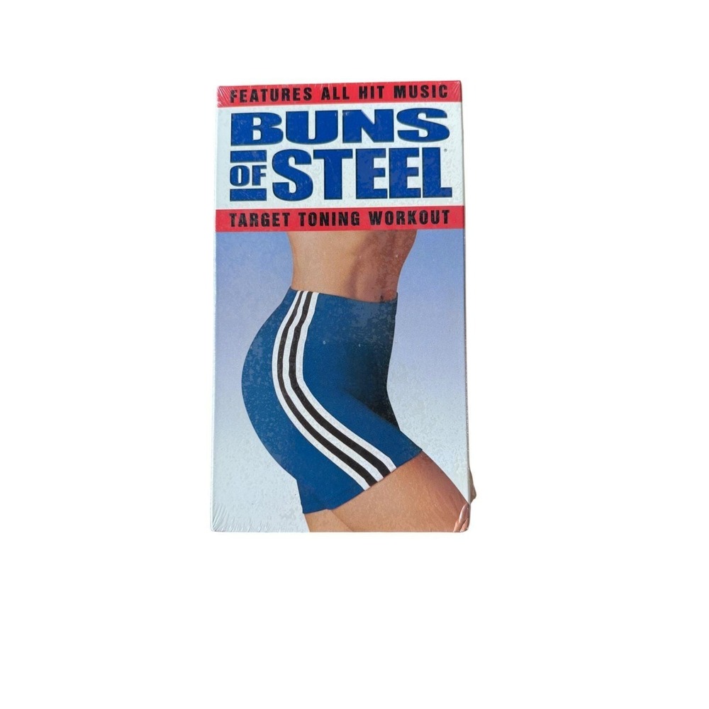 Vintage Buns of Steel VHS Sealed Target Toning Workout Retro Fitness Tape